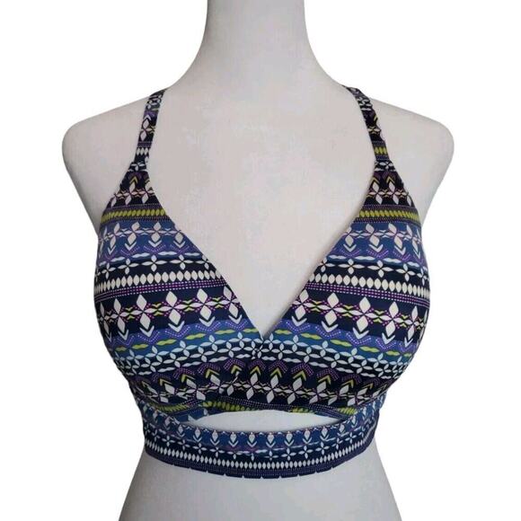 Victoria's Secret Other - Victoria's Secret Uplift No Wire Push Up Bra Womens Size 36D Blue Geometric Wrap